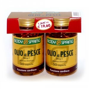 BODY SPRING OLIO DI PESCE OMEGA 3 CONFEZIONE BIPACK